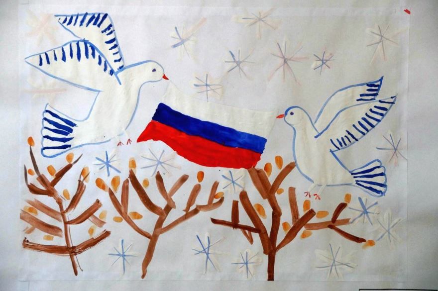 Детские рисунки на тему - День народного единства
