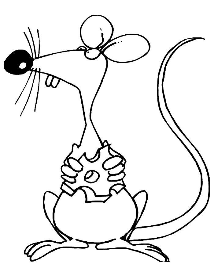 Символ года мышь, рисунки карандашом
