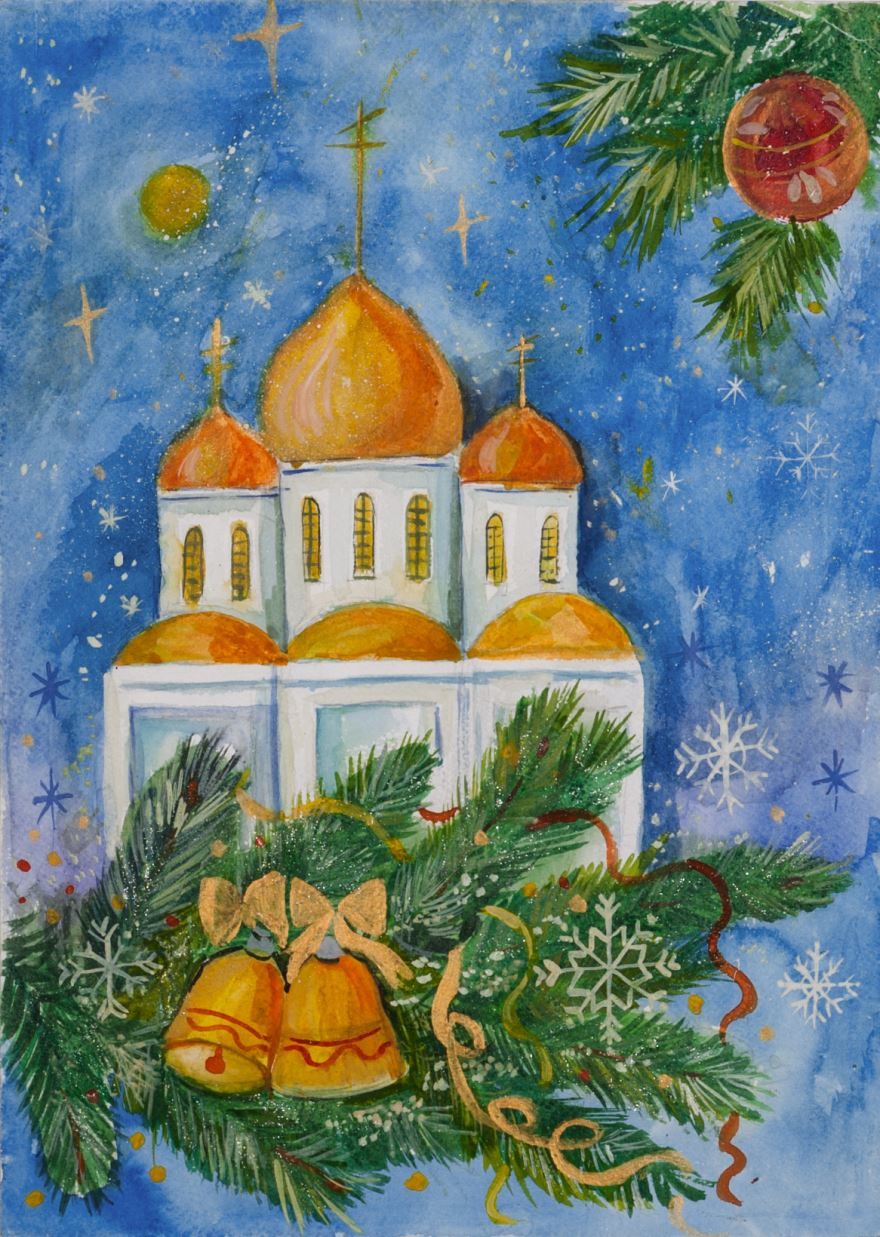 Рисунок Рождество Христово