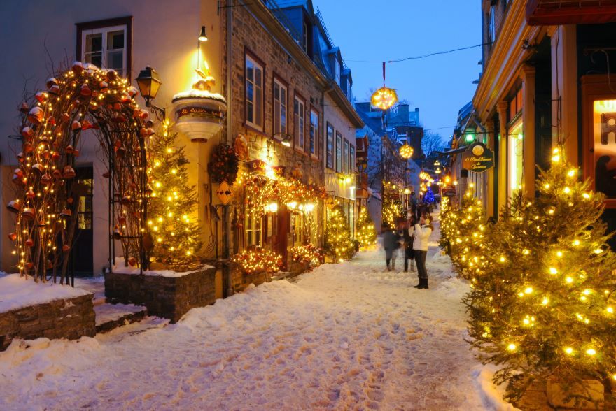 Рождественские улицы, красивое фото
