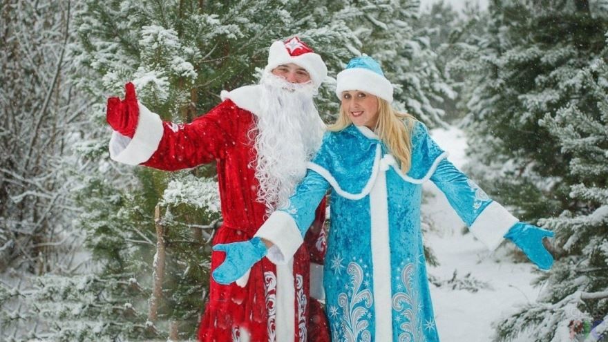Дед Мороз и Снегурочка, картинки