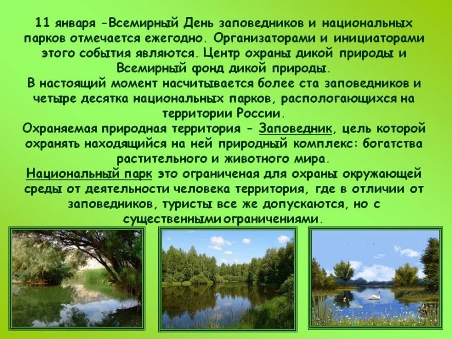 Красивая природа заповедников и национальных парков