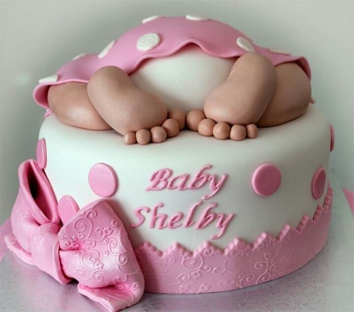 Красивые торты на рождение ребенка девочки