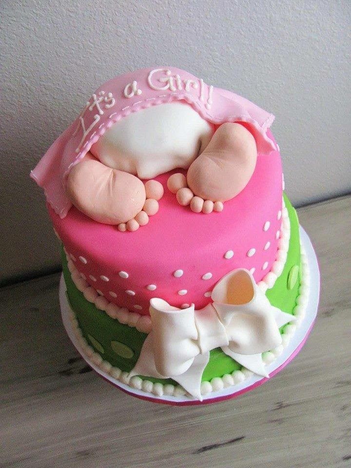 Торт на рождение ребенка девочки