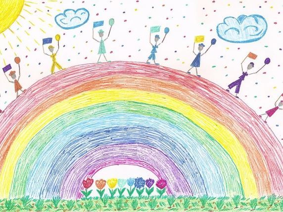 1 июня день защиты детей, рисунки карандашом