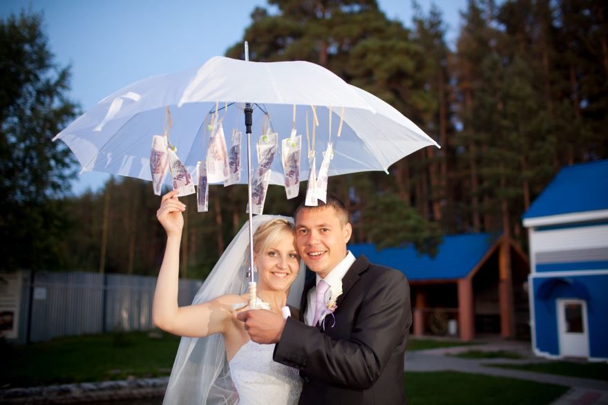 Подарок невесте и жениху на Свадьбу - зонт