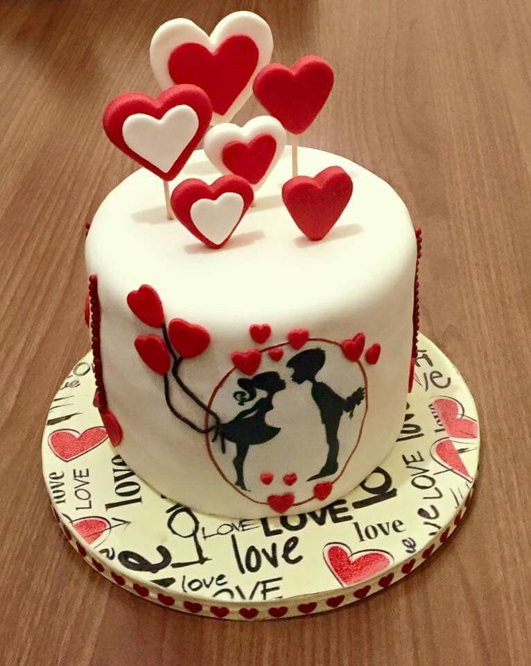 Торт на день Святого Валентина