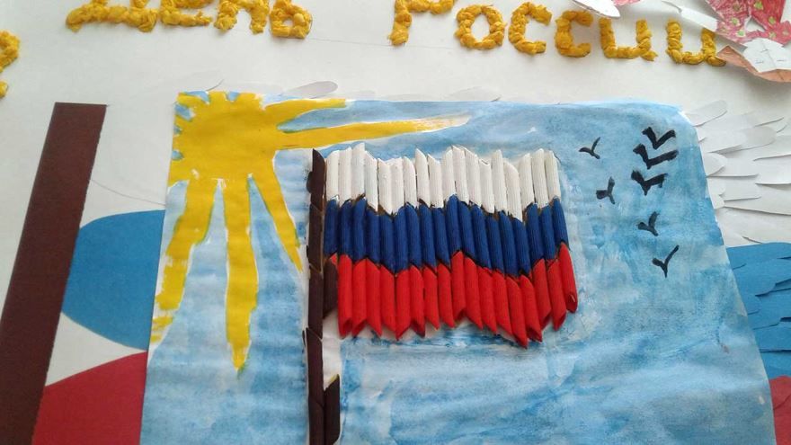 Детские, красивые поделки на день России, своими руками